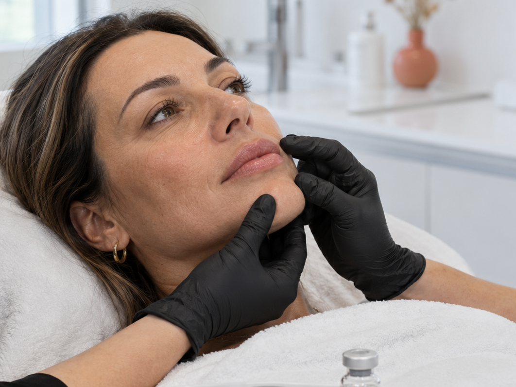 Sorgfältige Lippenanalyse vor der Hylase-Behandlung bei Inci Beauty & Aesthetics